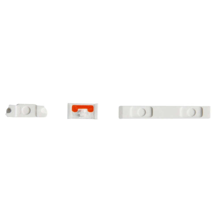 3 in 1 Mute Button + Power Button + Volume Button for iPhone 5C(White)
