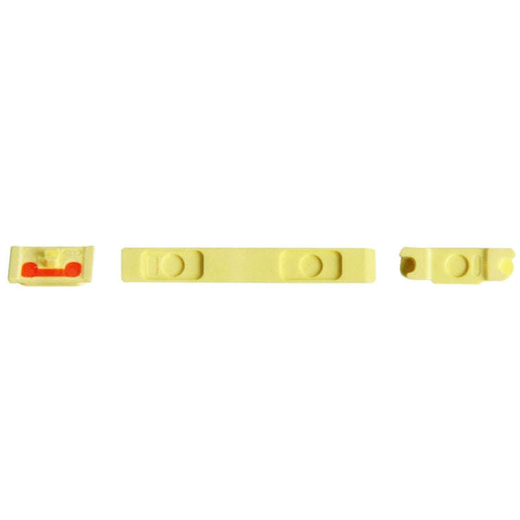 3 in 1 Mute Button + Power Button + Volume Button for iPhone 5C(Yellow)