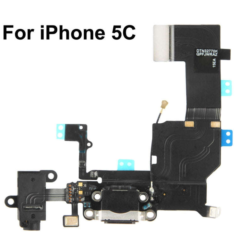 2 in 1 for iPhone 5C (Original Tail Connector Charger + Original Headphone Audio Jack Ribbon) Fle...