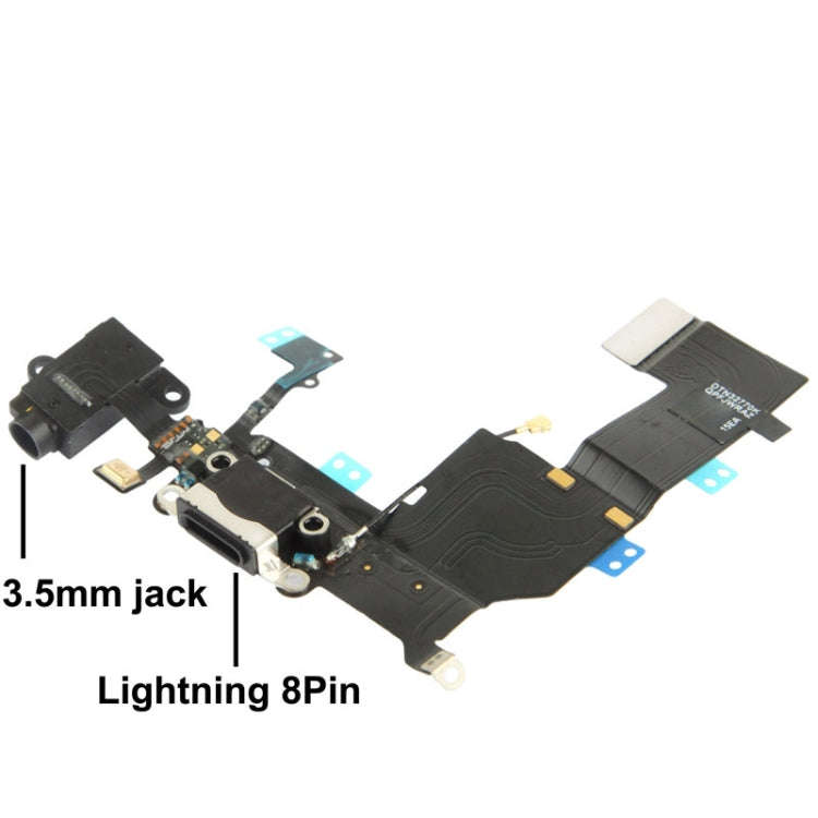 2 in 1 for iPhone 5C (Original Tail Connector Charger + Original Headphone Audio Jack Ribbon) Fle...