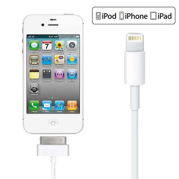 15cm 8 Pin Male to 30 Pin Female Adapter Cable(White)