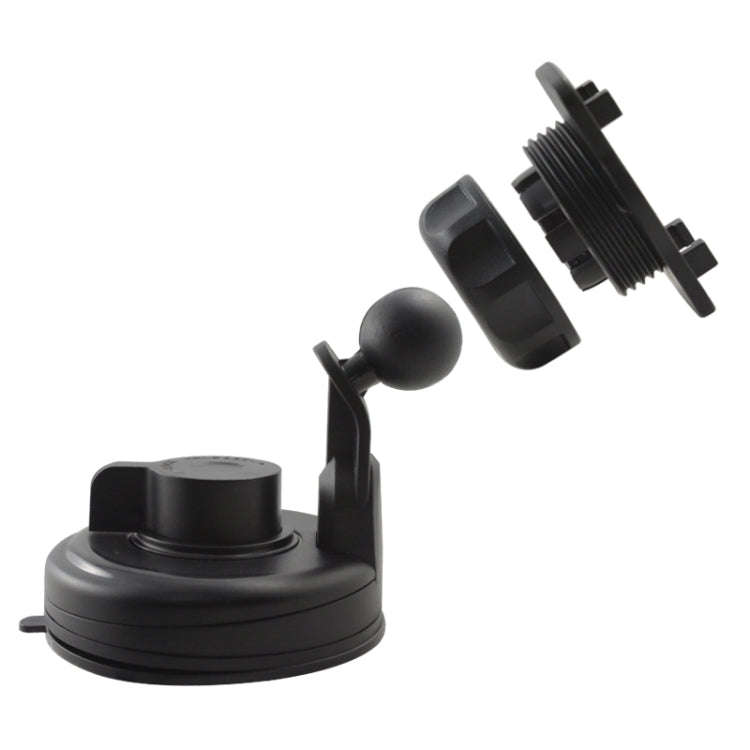 For 4.5-6.3 inch Phone Suction Cup 360 Degree Rotatable Car Holder(Black)