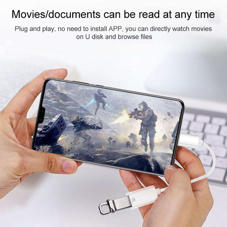USB OTG Connection Kit  (10cm)(White)