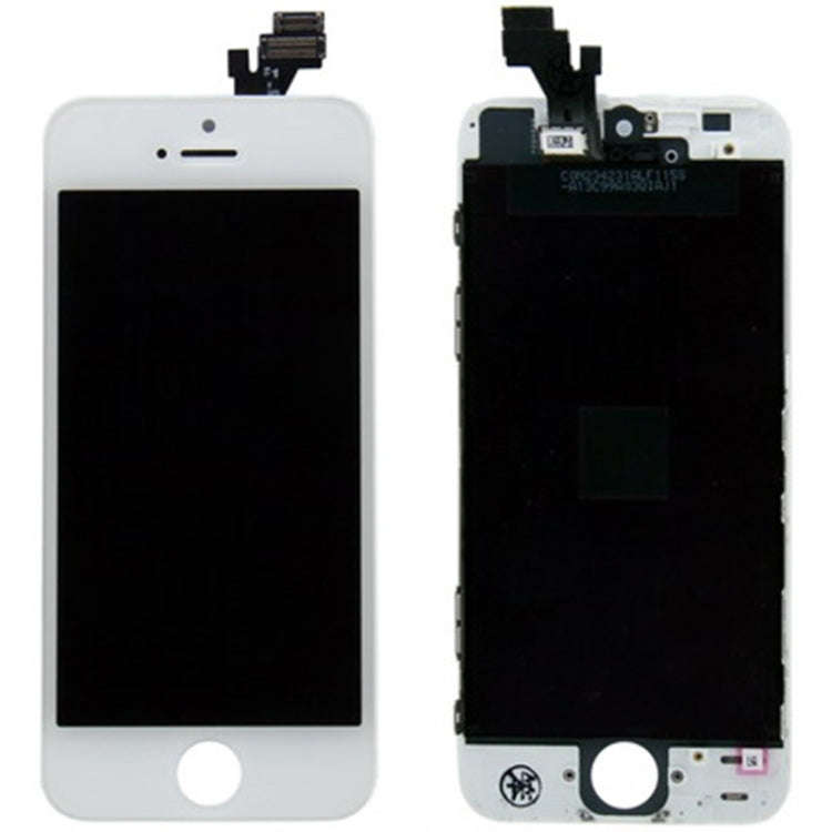 Original LCD Screen with Frame for iPhone 5 (White)