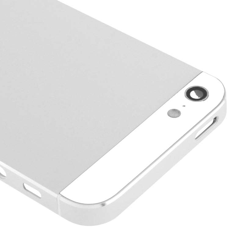 Full Housing Alloy Back Cover for iPhone 5(White)