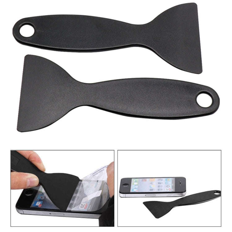 Phone / Tablet PC Capacitive Screen Plastic Scraping Knives Film Repair Tools(Black)