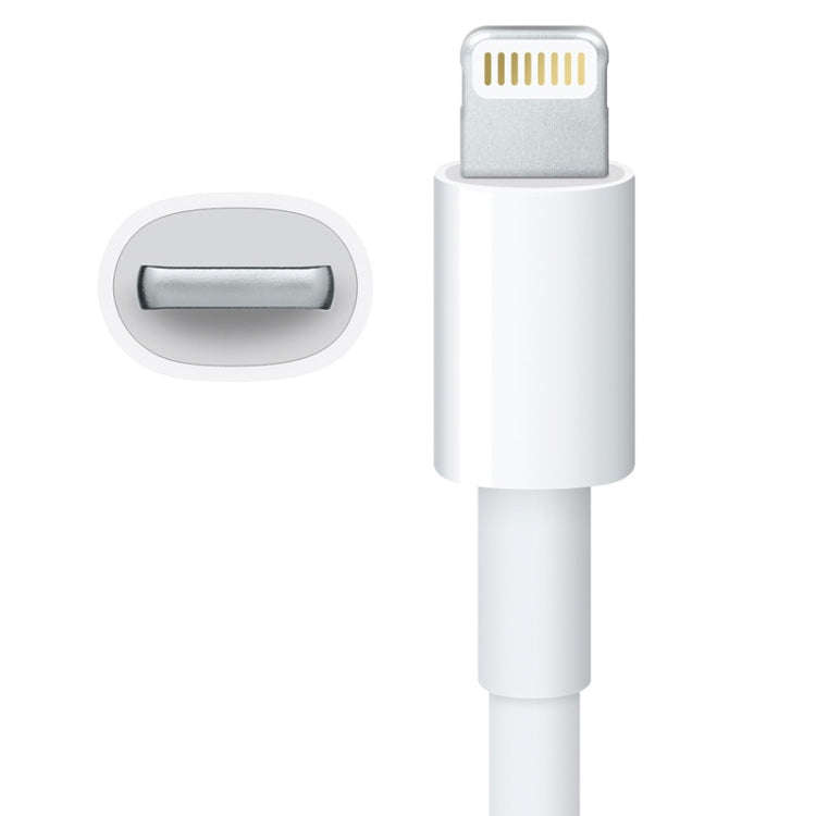 USB to 8 Pin Multiple Strands TPE Sync Data / Charging Cable, Cable Length: 1m(White)