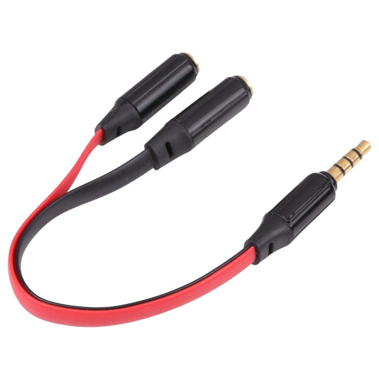 Noodle Style Aux Audio Cable 3.5mm Male to 2 x Female Splitter Connector, Compatible with Phones,...