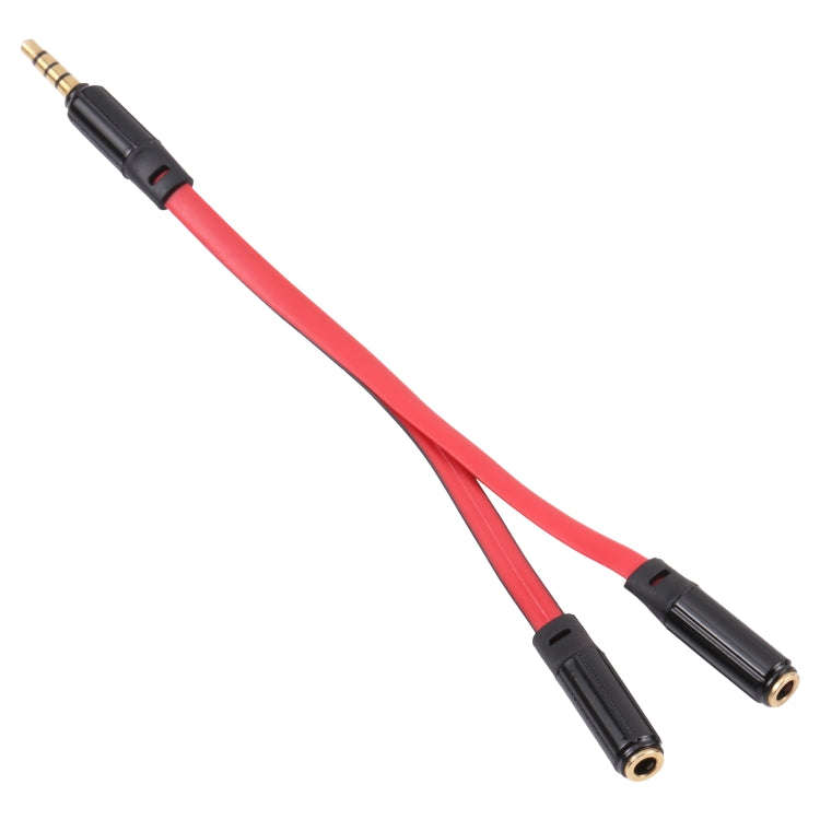 Noodle Style Aux Audio Cable 3.5mm Male to 2 x Female Splitter Connector, Compatible with Phones,...