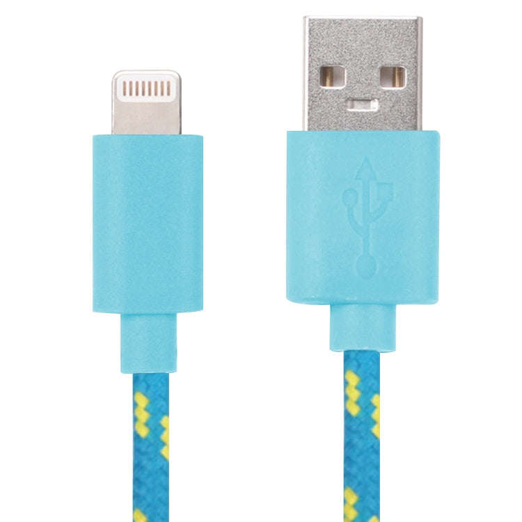 1m Nylon Netting USB Data Transfer Charging Cable For iPhone, iPad, Compatible with up to iOS 15....