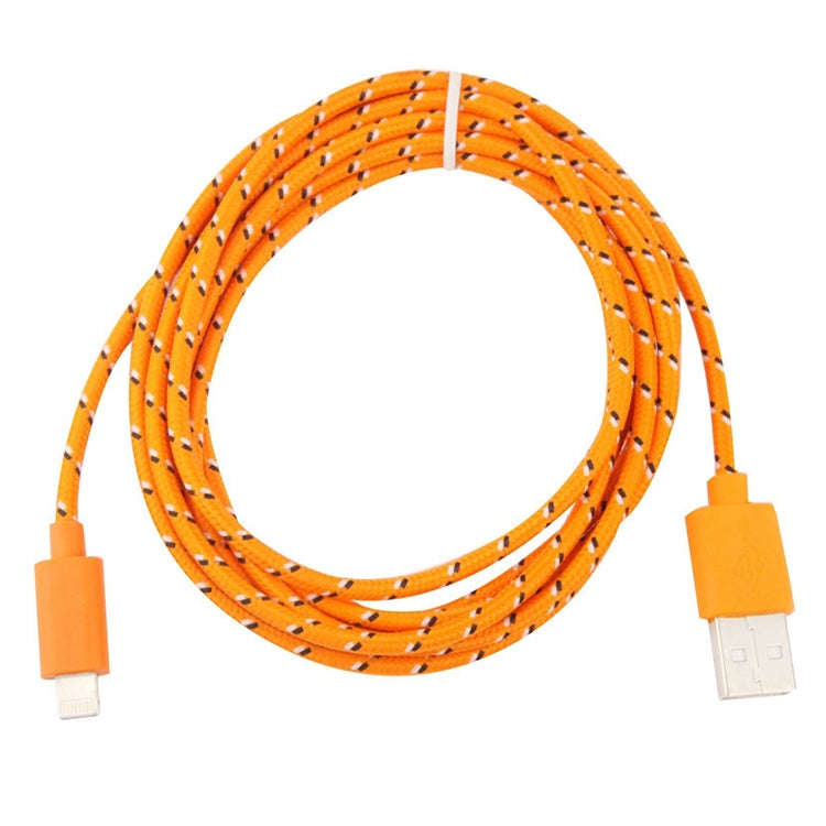 1m Nylon Netting USB Data Transfer Charging Cable For iPhone, iPad, Compatible with up to iOS 15....