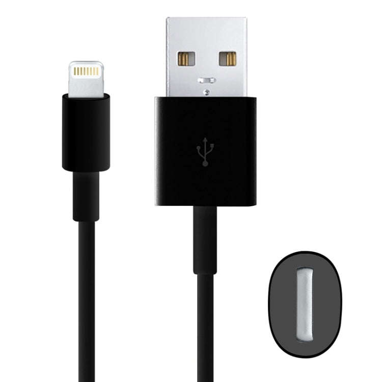 1m High Quality 8 Pin USB Sync Data / Charging Cable for iPhone, iPad(Black)