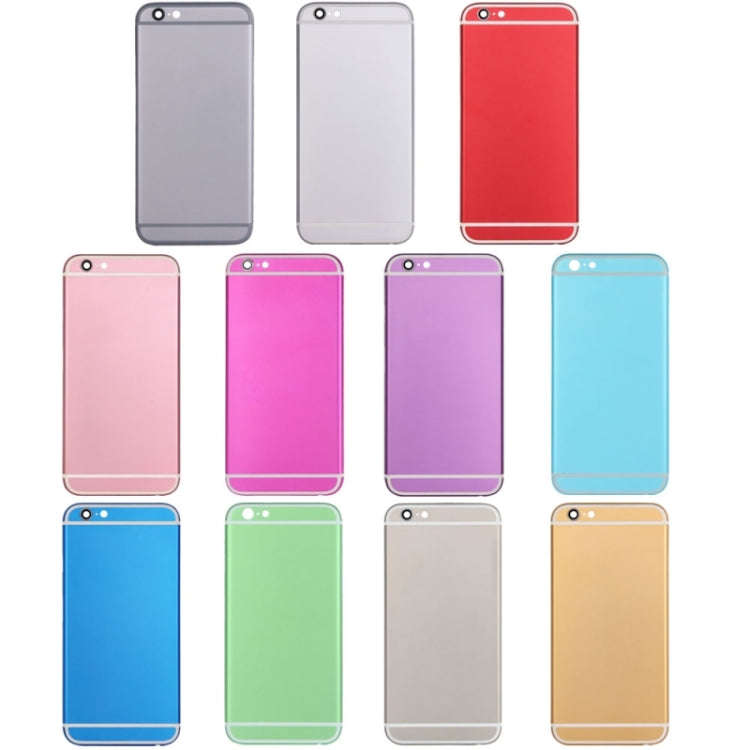 5 in 1 for iPhone 6 (Back Cover + Card Tray + Volume Control Key + Power Button + Mute Switch Vib...