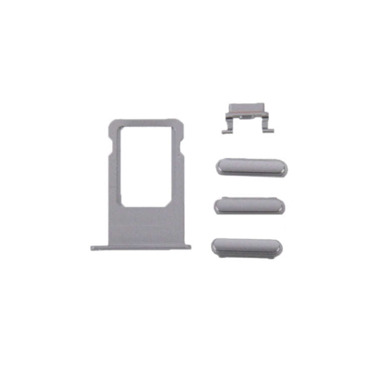 6 in 1 for iPhone 6 (Back Cover + Card Tray + Volume Control Key + Power Button + Mute Switch Vib...