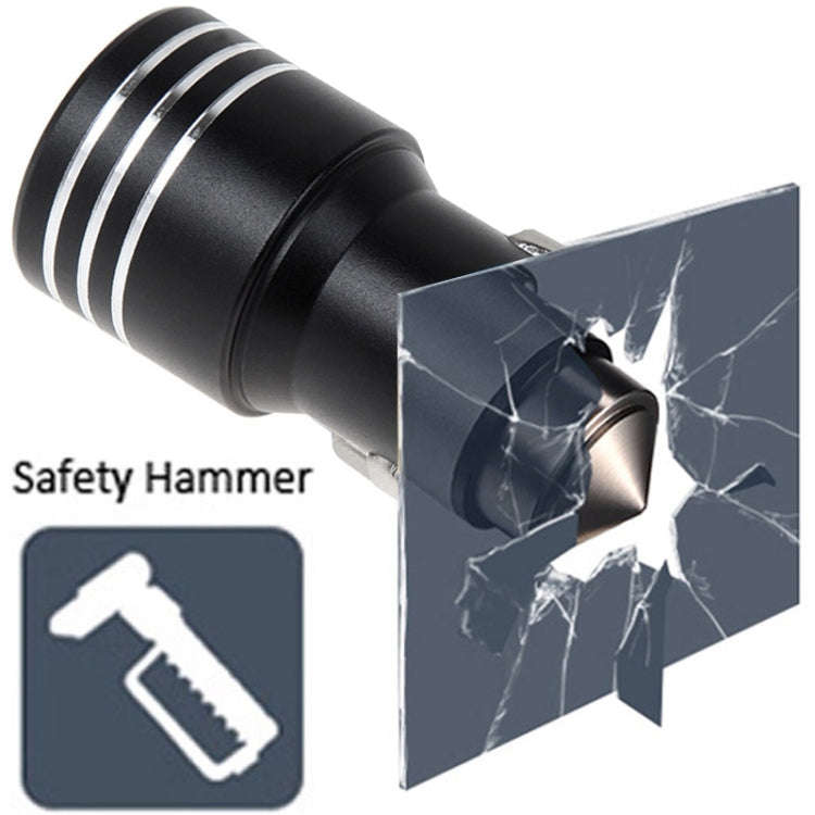 KX-C001 2 USB Ports 5V 4.2A Car Charger with Safety Hammer Function, For iPhone, iPad, Galaxy,  H...