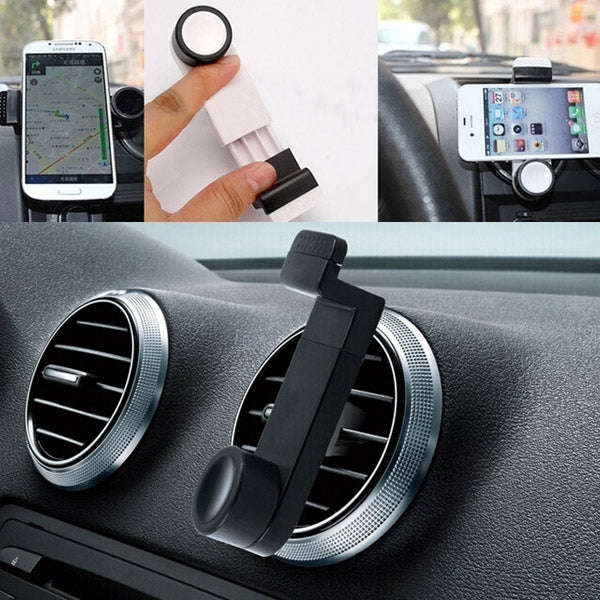 Portable Air Vent Car Mount Holder, For iPhone, Galaxy, Sony, Lenovo, HTC, Huawei, and other Smar...