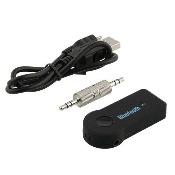 Car Bluetooth Handsfree Music Mic Receiver For iPhone, Galaxy, Sony, Lenovo, HTC, Huawei, and oth...