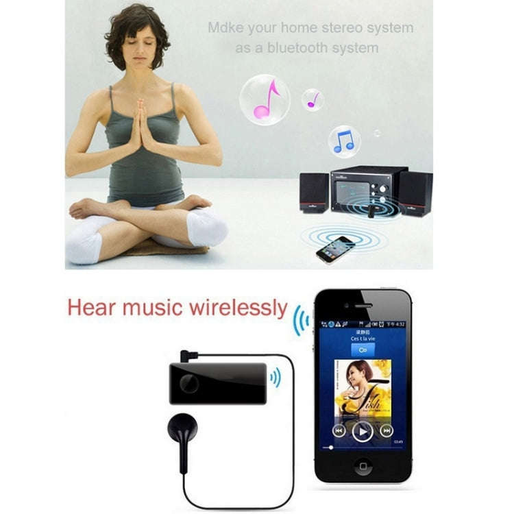 Car Bluetooth Handsfree Music Mic Receiver For iPhone, Galaxy, Sony, Lenovo, HTC, Huawei, and oth...