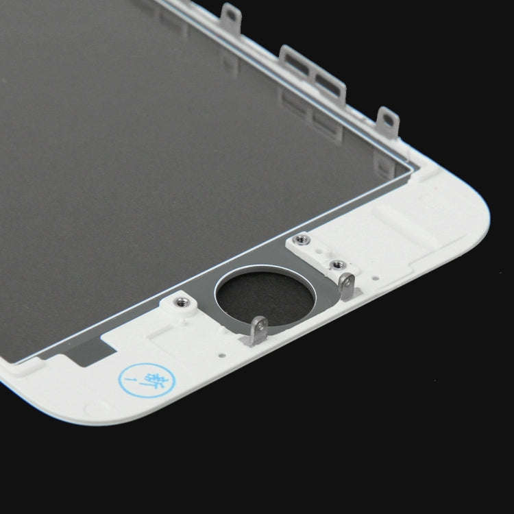 2 in 1 for iPhone 6 (Front Screen Outer Glass Lens + Frame)(White)
