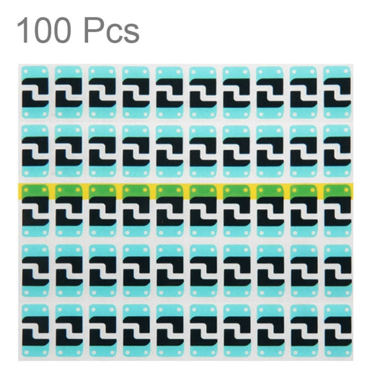 100 PCS for iPhone 6 Home Key Iron Sheet Insulating Cotton Paste Sticker