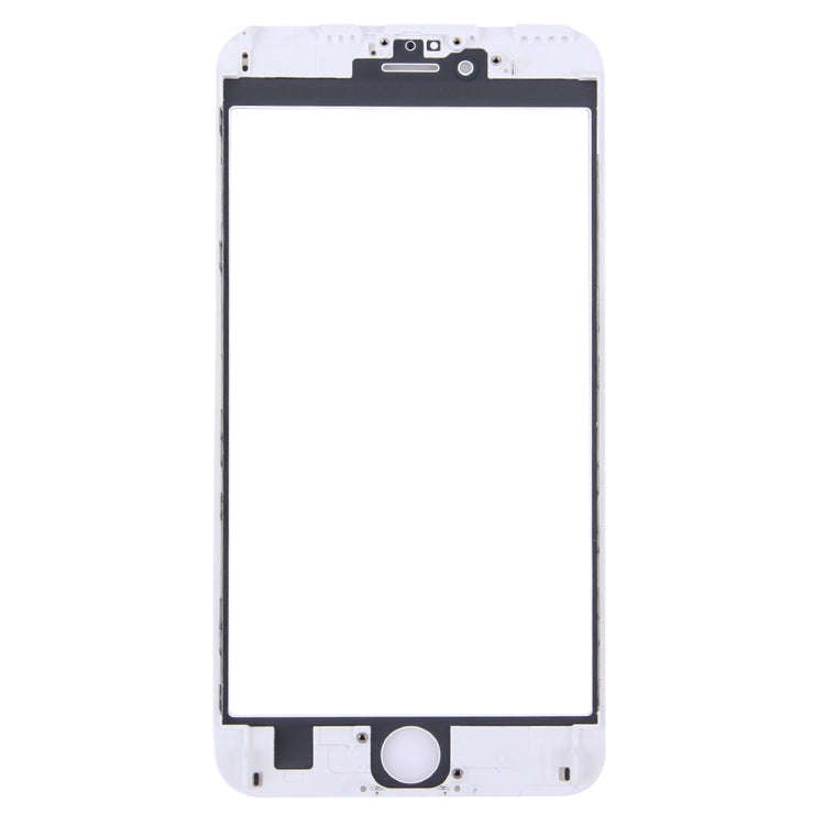 Front Screen Outer Glass Lens with Front LCD Screen Bezel Frame for iPhone 6s Plus(White)