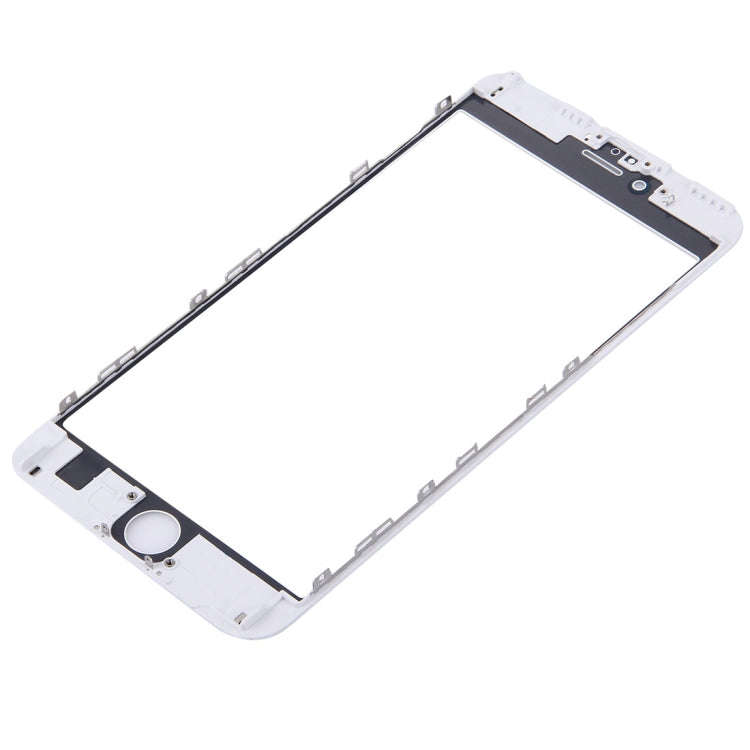 Front Screen Outer Glass Lens with Front LCD Screen Bezel Frame for iPhone 6s Plus(White)