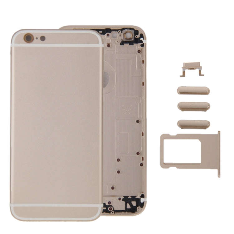 6 in 1 for iPhone 6 Plus (Back Cover + Card Tray + Volume Control Key + Power Button + Mute Switc...