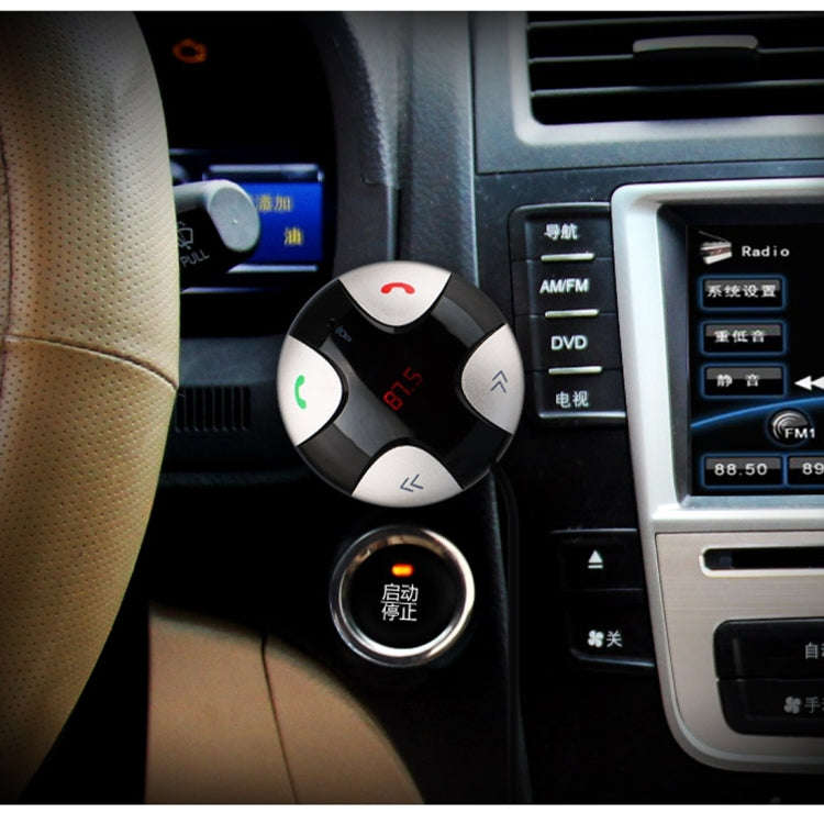 FM29B Bluetooth FM Transmitter Hands-free Car Kit, Car Charger, For iPhone, Galaxy, Sony, Lenovo,...