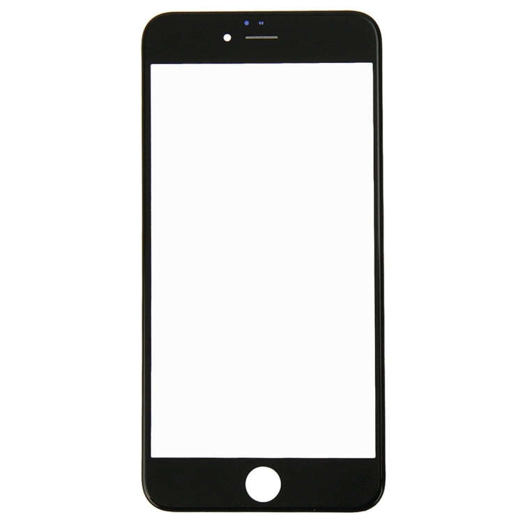 Front Screen Outer Glass Lens with Front LCD Screen Bezel Frame for iPhone 6 Plus(Black)