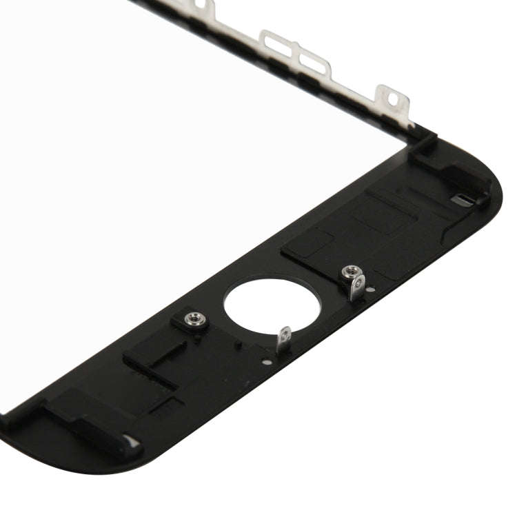 Front Screen Outer Glass Lens with Front LCD Screen Bezel Frame for iPhone 6 Plus(Black)