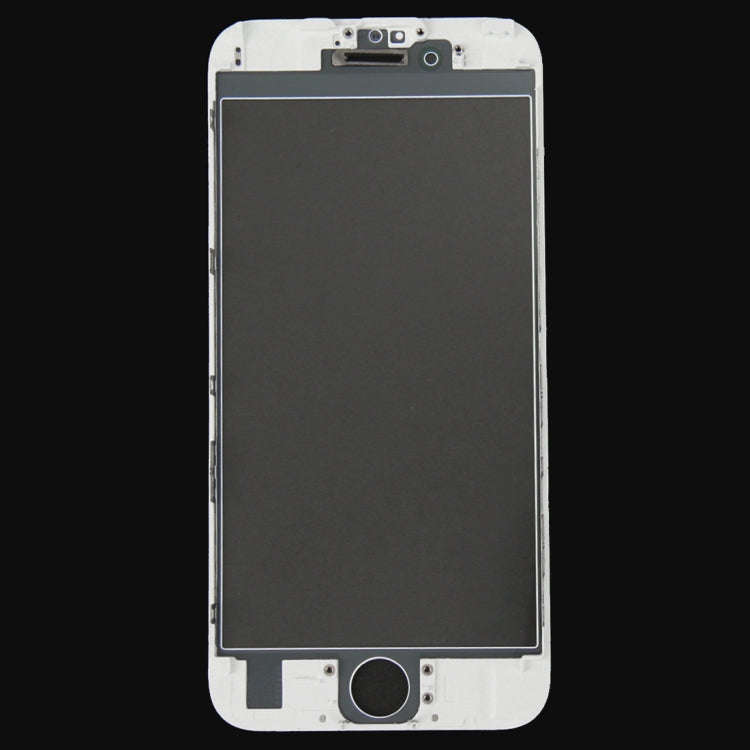 Front Screen Outer Glass Lens with Front LCD Screen Bezel Frame for iPhone 6s(White)