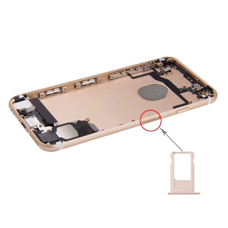 Battery Back Cover Assembly with Card Tray for iPhone 6s(Gold)