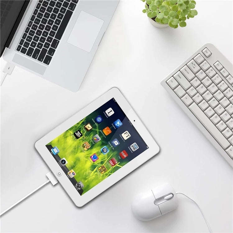 30 Pin Male to USB Male Charging & Data Sync Cable for iPad / 2 / 3, iPhone 4 & 4s, iPod Nano, iP...