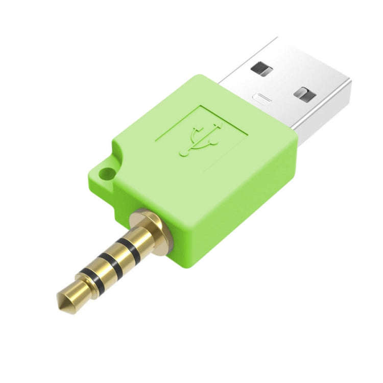 For iPod shuffle 3rd / 2nd USB Data Dock Charger Adapter, Length: 4.6cm(Green)