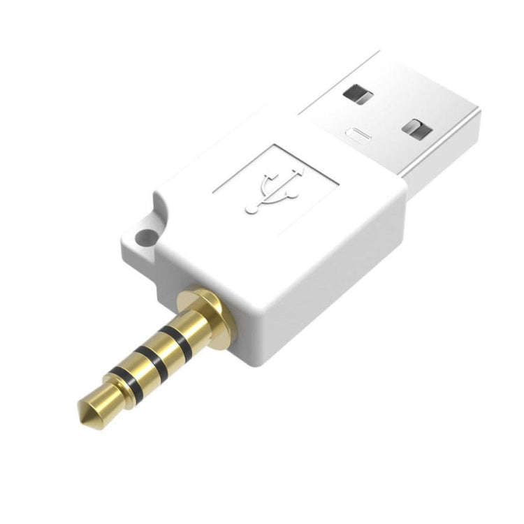 For iPod shuffle 3rd / 2nd USB Data Dock Charger Adapter, Length: 4.6cm(White)