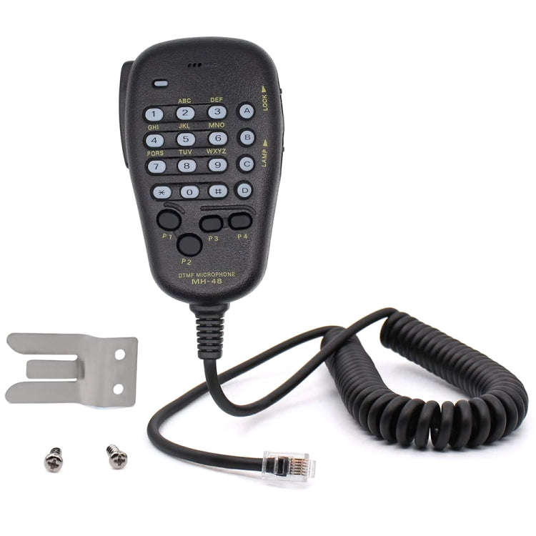 MH-48A6J DTMF Microphone for Yaesu MH-48A6J FT-7800R FT-8800 FT-8900R Radio(Black)