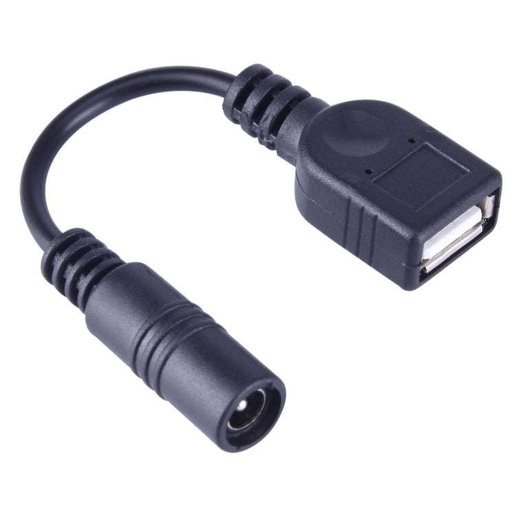 5.5 x 2.1mm DC Female to USB AF DC Female Power Connector Cable for Laptop Adapter, Length: 15cm(...