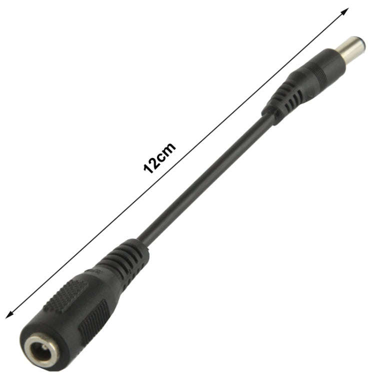 5.5 x 2.5mm Male to 3.5mm Female DC Plug Adapter, Length: 12cm