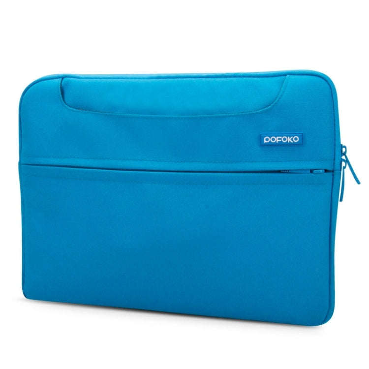 POFOKO 12 inch Portable Single Shoulder Laptop Bag for Laptop(Blue)