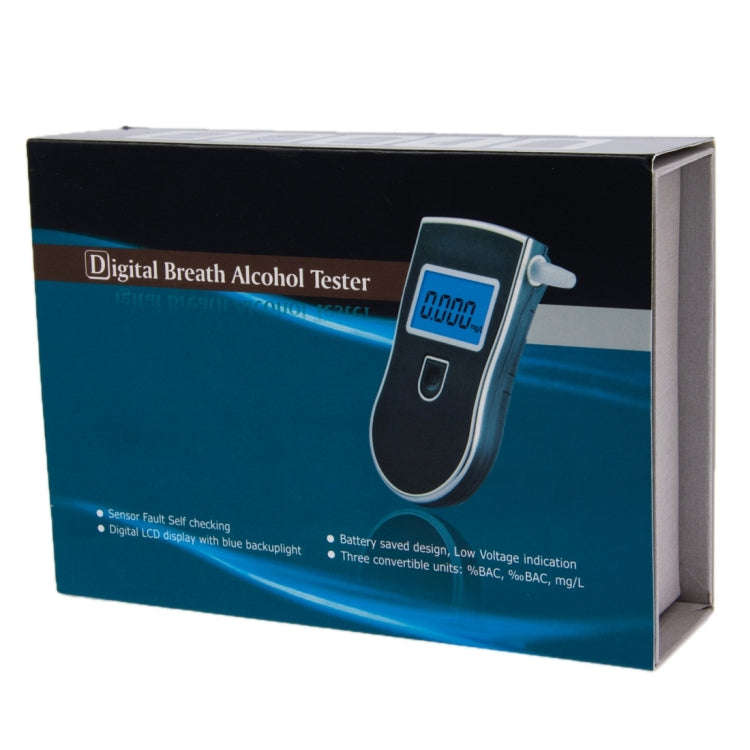 3 digitals LCD Display Breath Alcohol Tester Analyzer(Black)