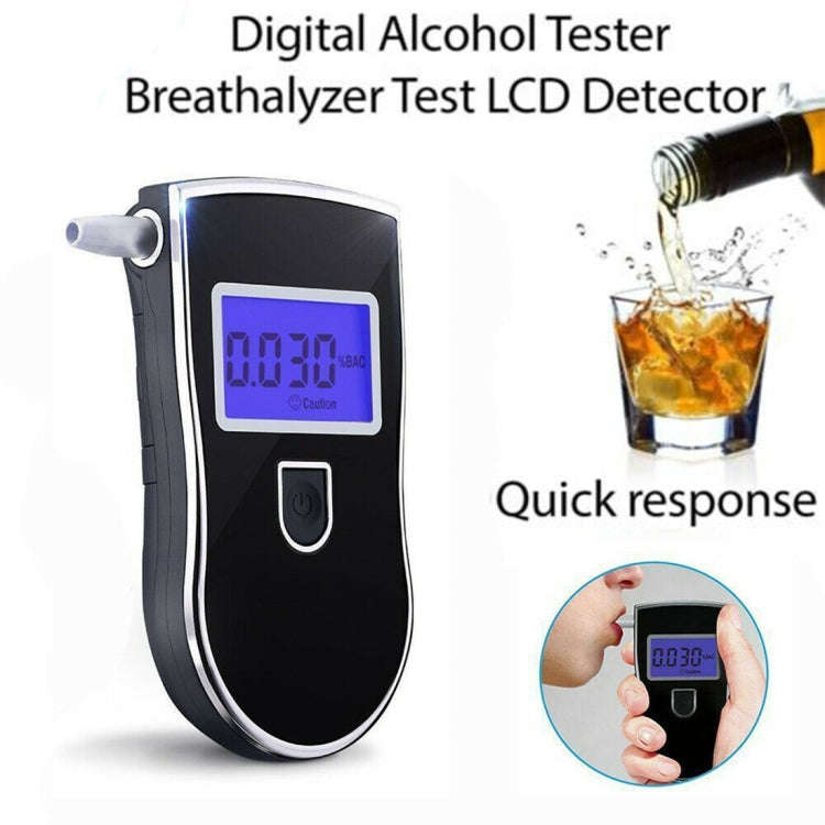 3 digitals LCD Display Breath Alcohol Tester Analyzer(Black)