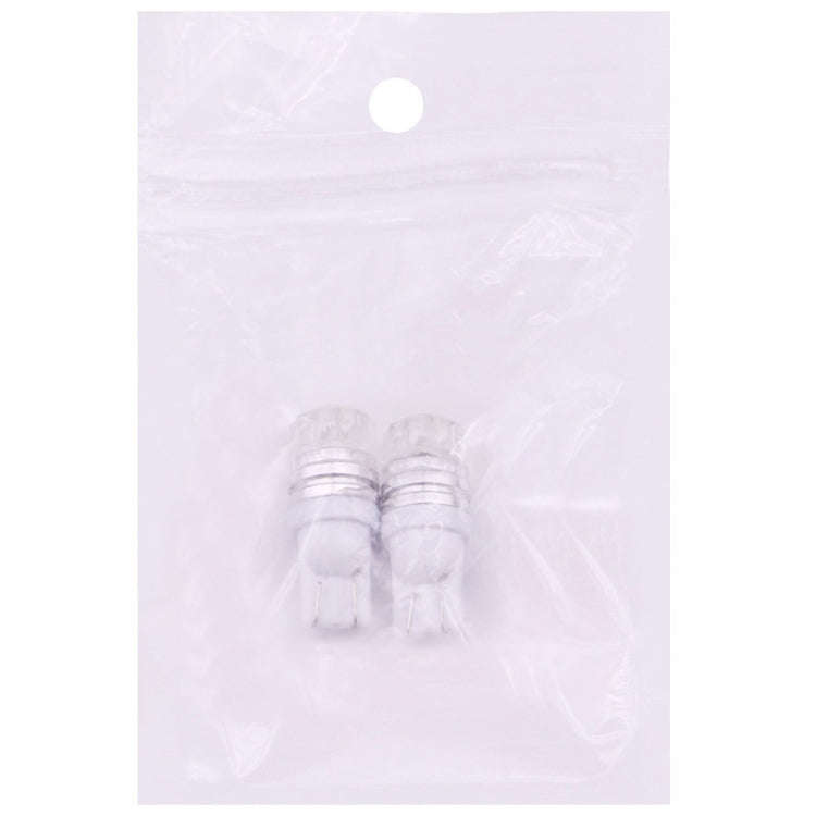 2 PCS T10 1.5W 60LM 1 LED White COB LED Brake Light for Vehicles, DC12V(White)
