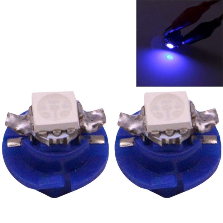 2 PCS B8.4 Blue Light 0.2W 12LM 1 LED SMD 5050 LED Instrument Light Bulb Dashboard Light for Vehi...