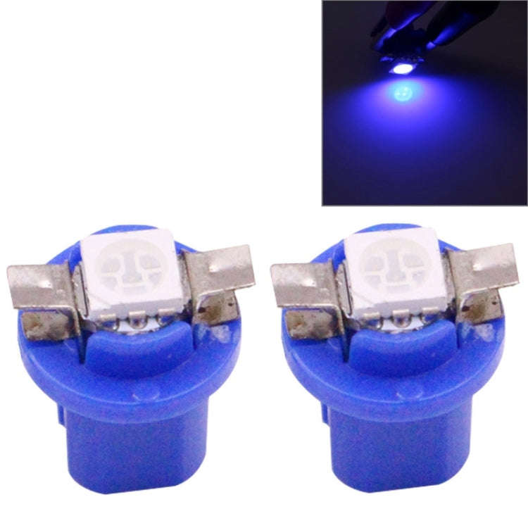2 PCS B8.5 Blue Light 0.2W 12LM 1 LED SMD 5050 LED Instrument Light Bulb Dashboard Light for Vehi...