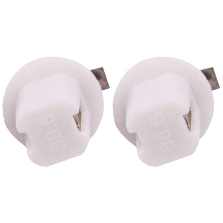 2 PCS B8.5 White Light 0.2W 12LM 1 LED SMD 5050 LED Instrument Light Bulb Dashboard Light for Veh...