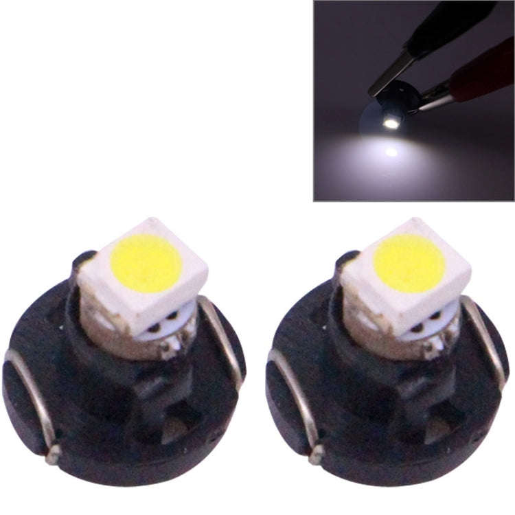 2 PCS T3 White Light 0.1W 5LM 1 LED SMD 3528 LED Instrument Light Bulb Dashboard Light for Vehicl...