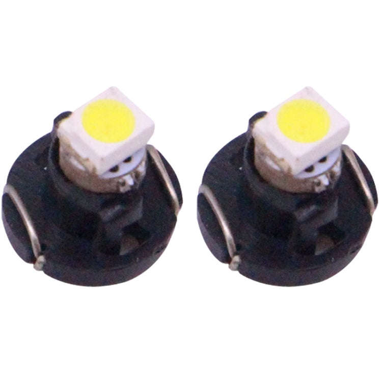 2 PCS T3 White Light 0.1W 5LM 1 LED SMD 3528 LED Instrument Light Bulb Dashboard Light for Vehicl...