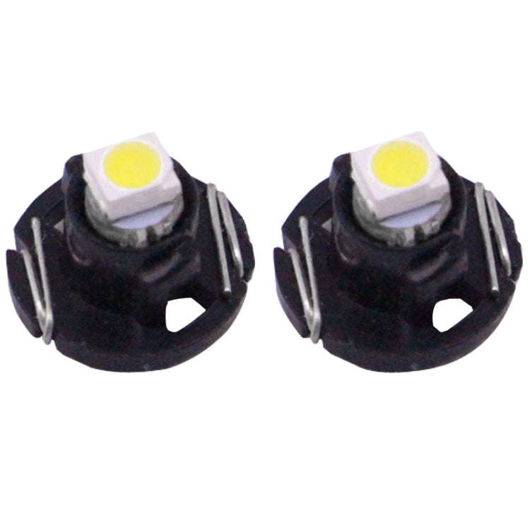 2 PCS T4.2 White Light 0.1W 5LM 1 LED SMD 3528 LED Instrument Light Bulb Dashboard Light for Vehi...