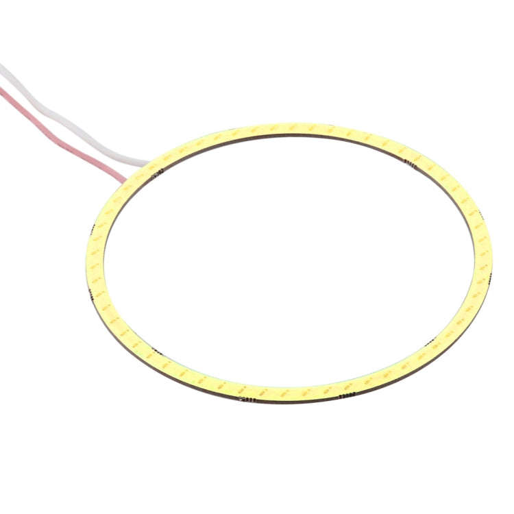 90mm 5W 180LM Angel Eyes Circles Car Headlight COB LED Lights for Vehicles, DC 12-24V(White Light)