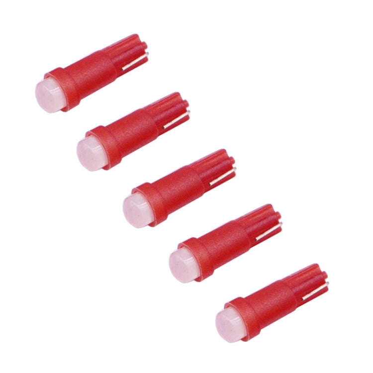 2 PCS T5 0.5W 20LM Red Light 1 LED COB LED Instrument Light Bulb Dashboard Light for Vehicles, DC...